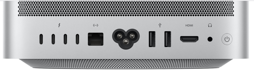 L'arrière du Mac Studio